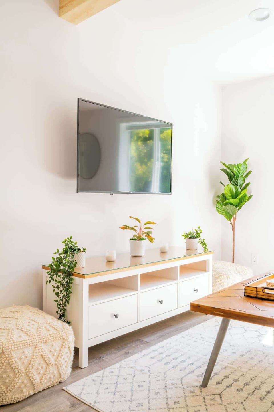 Cozy up together for a movie night with Netflix and Hulu included with your stay