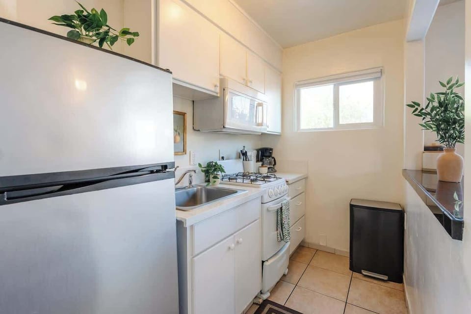 Enjoy the convenience of a spacious kitchen stocked with everything you need for your stay