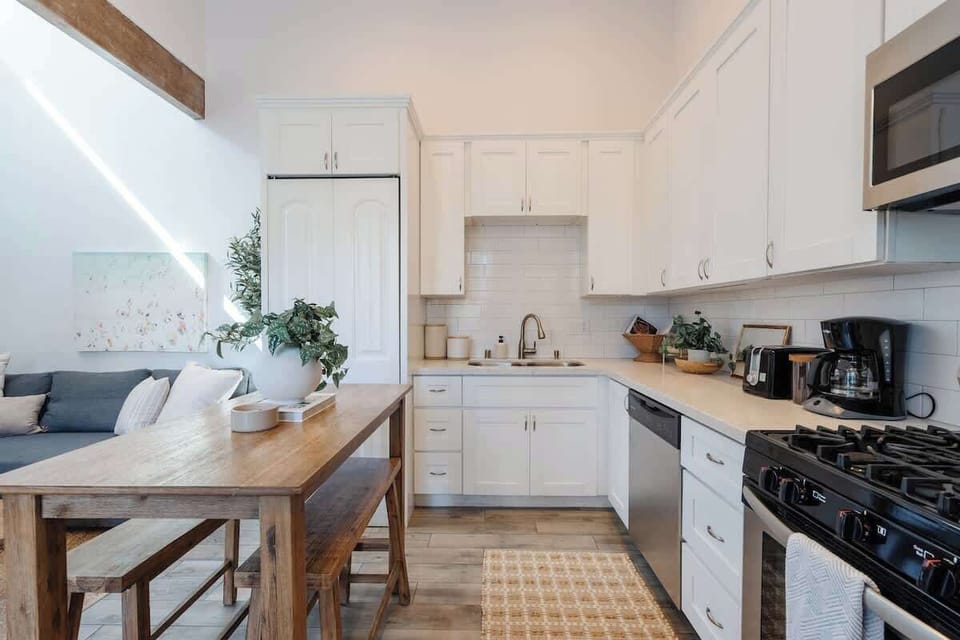 Cook up a storm in our sleek, fully equipped kitchen—perfect for culinary adventures!