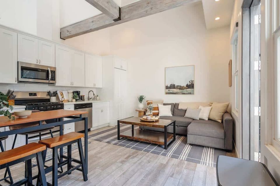 Relax in this light-filled sanctuary during the day.