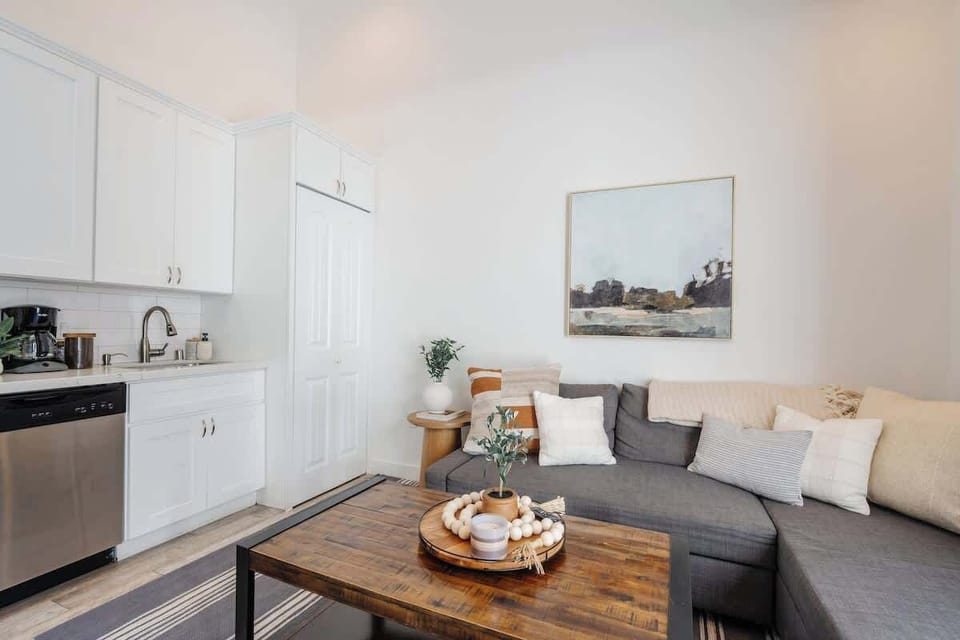 Bright and airy, our living room offers the perfect spot to recharge.