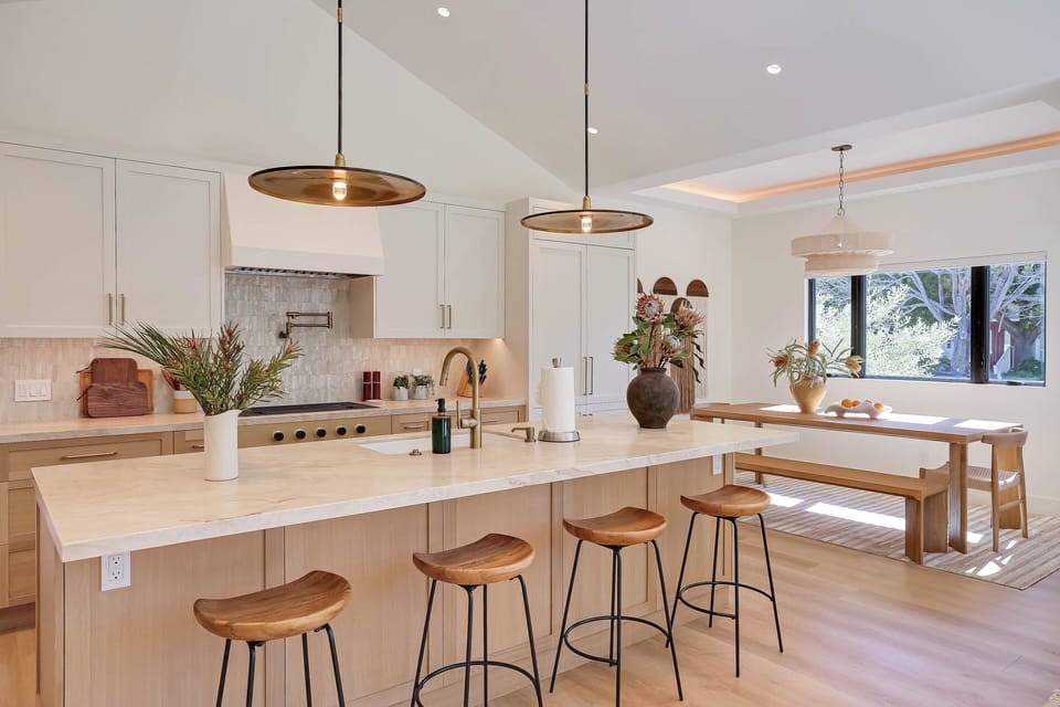 Bright kitchen with ample counter space