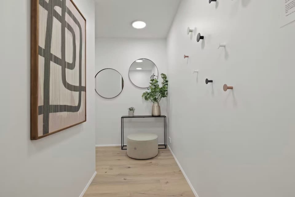Hallway with easy access to all rooms