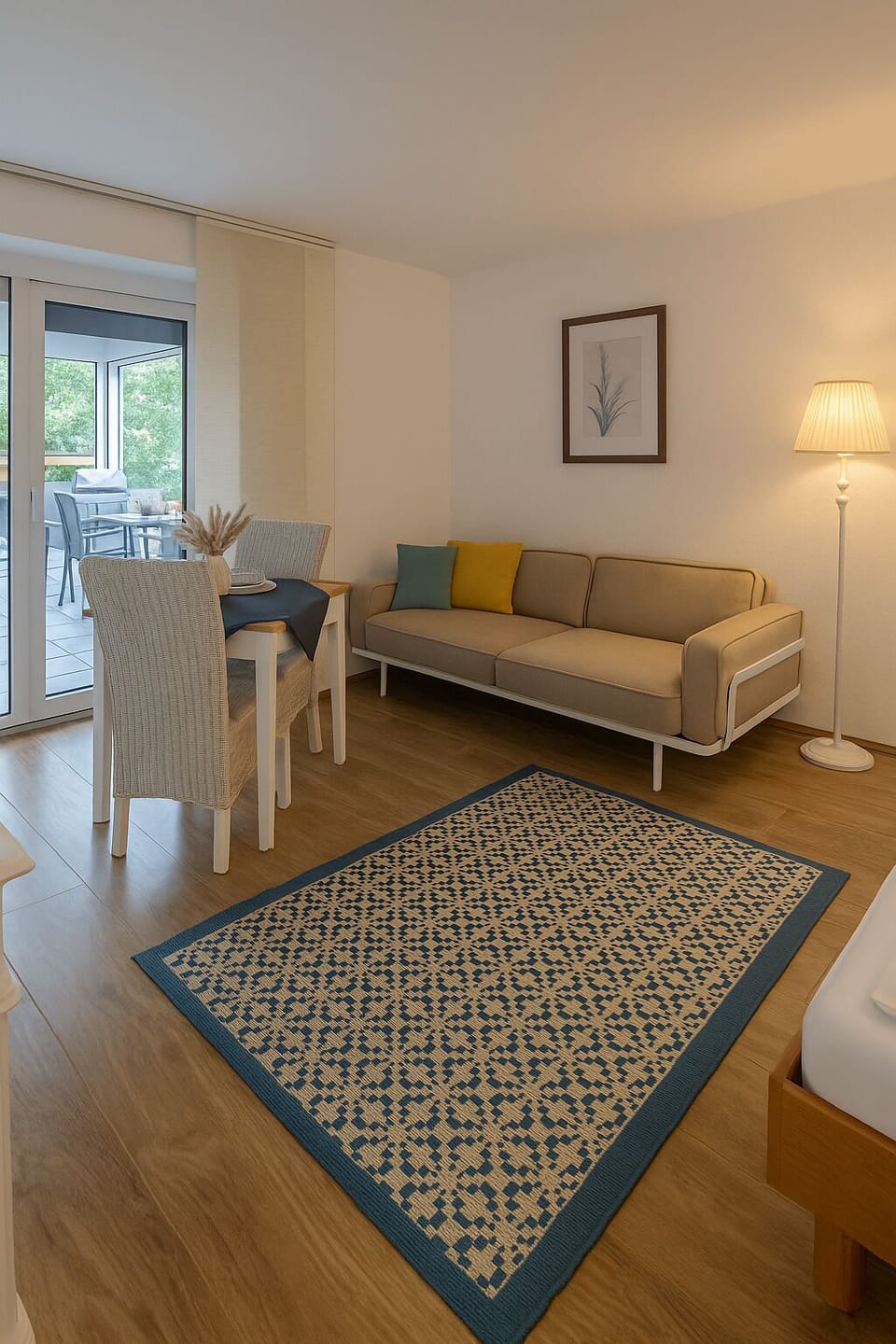 Classic Apartment, Garden View | Living area