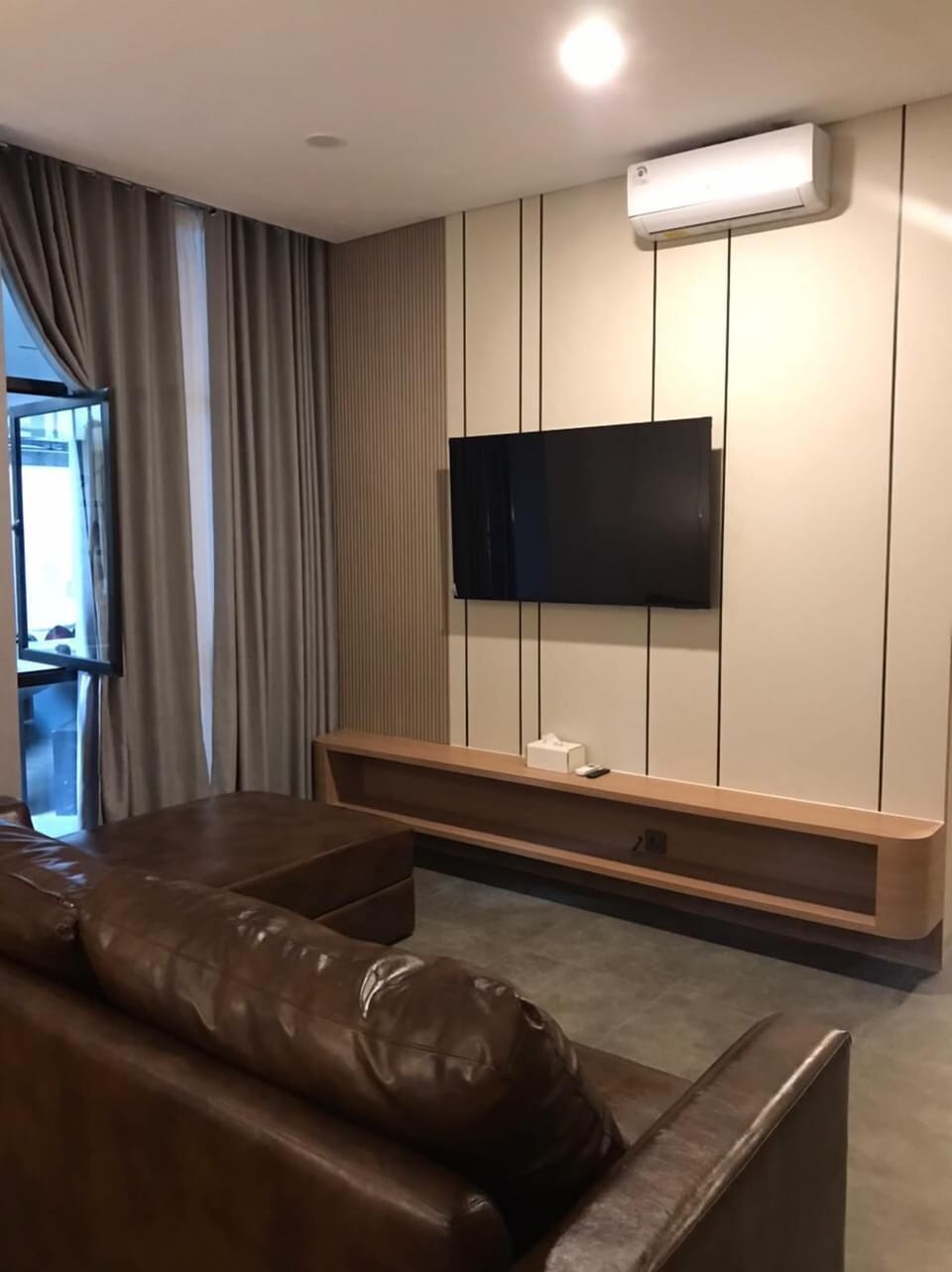 Luxury Room, 1 Bedroom | Living area | 55-inch LED TV with digital channels