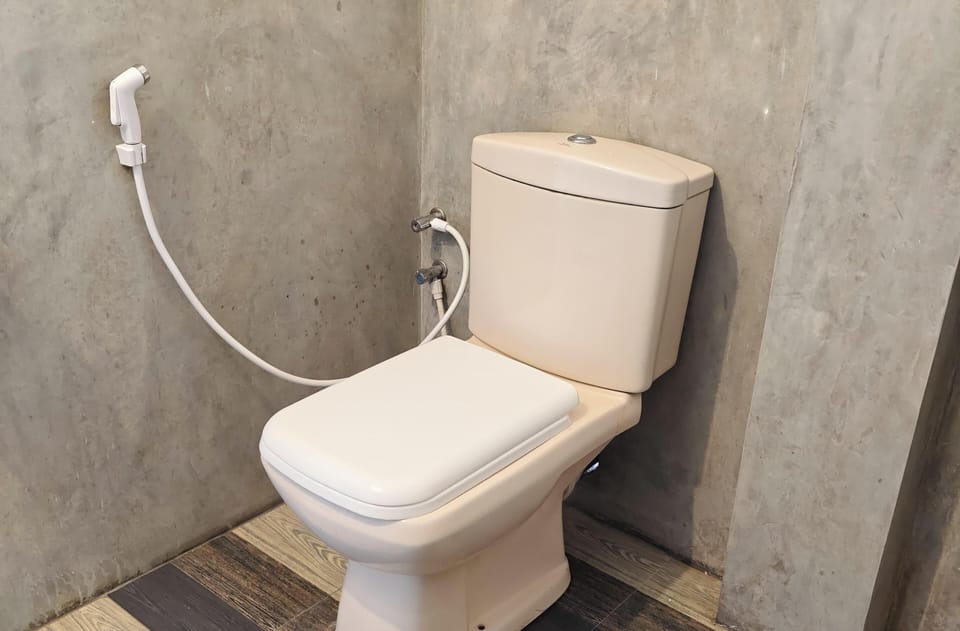 Deluxe Double Room, Mountain View | Bathroom | Free toiletries, hair dryer, slippers, bidet