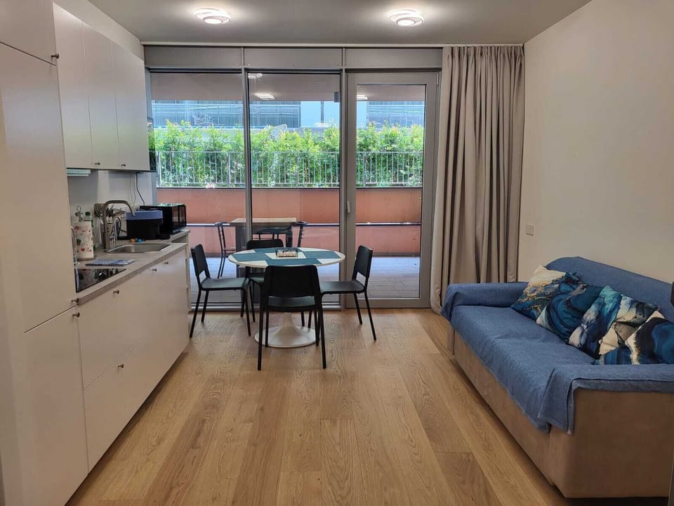 Deluxe Apartment, 1 Double Bed with Sofa bed, Non Smoking, Kitchen | Living area | 43-inch Smart TV with digital channels