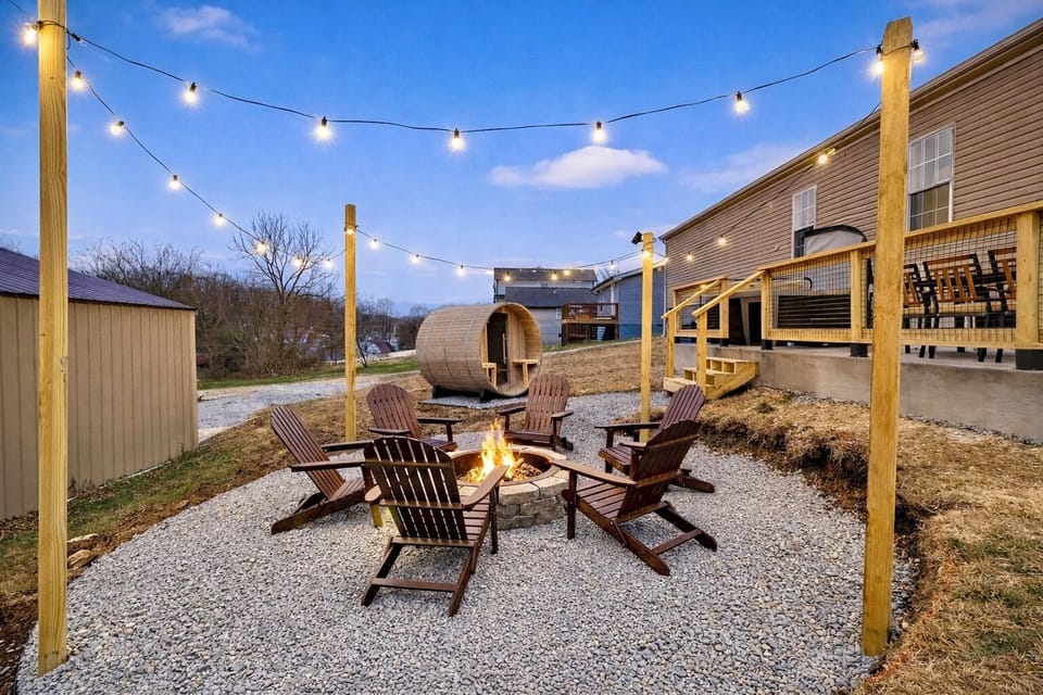 A perfect spot to unwind outdoors with a drink or evening snack.
