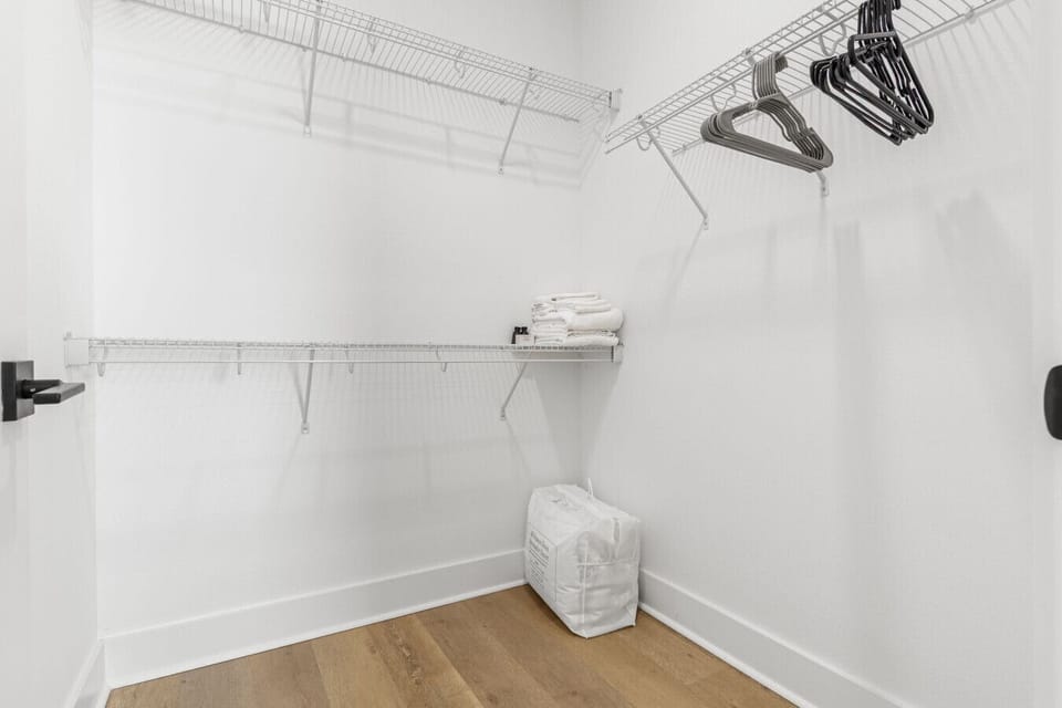 Large, walk-in closet