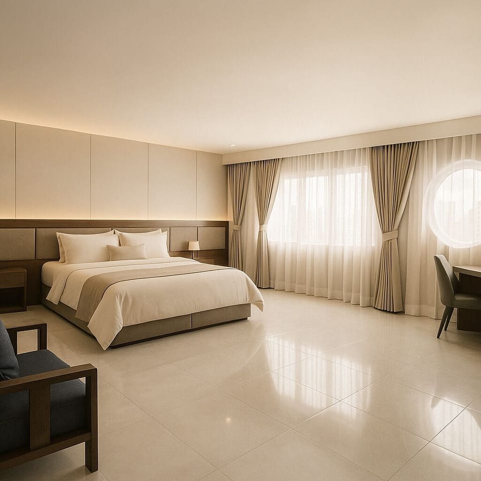 Luxury Double Room | Desk, laptop workspace, free WiFi