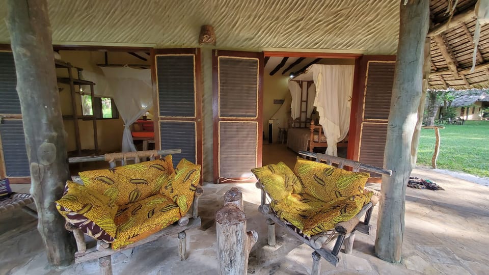 Double or Twin Room, Lanai, Partial Sea View | Terrace/patio