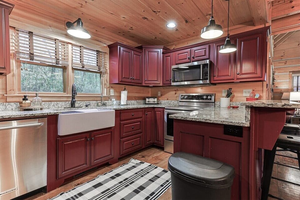 Fully Stocked Kitchen Area