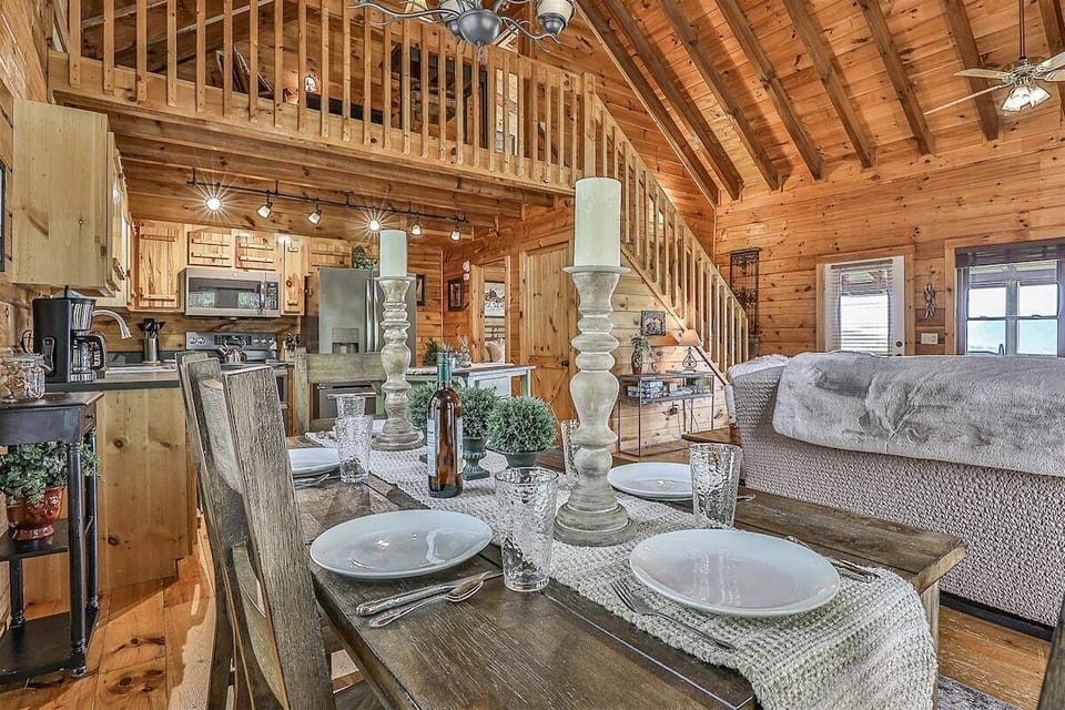 Dining Area Overlooking Living Area