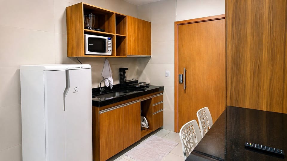 Apartment | Private kitchen | Coffee/tea maker, fridge, microwave, oven