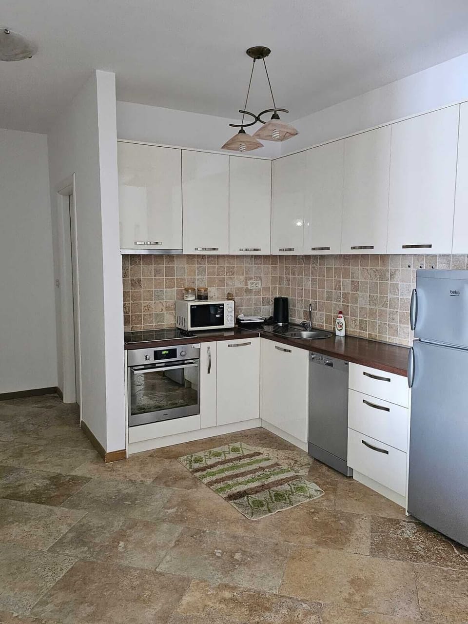 Deluxe Apartment, Balcony, Sea View | Private kitchen