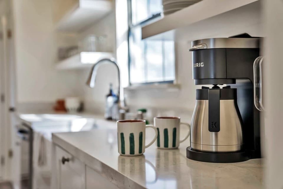 In both houses are coffee machines with complimentary coffee ready to be used at your discretion.