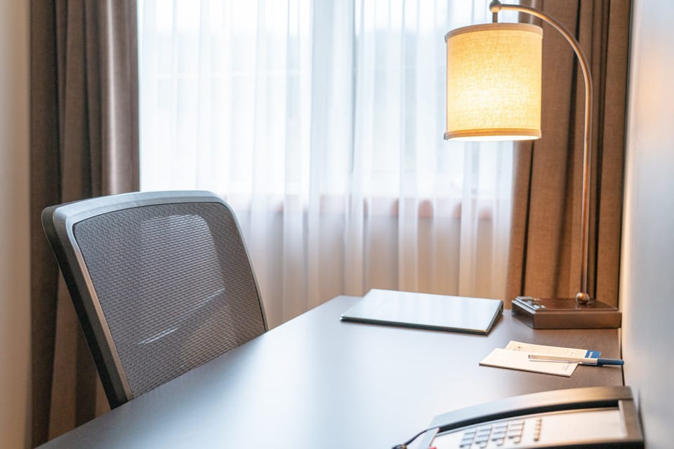 Get some work done at the desk.