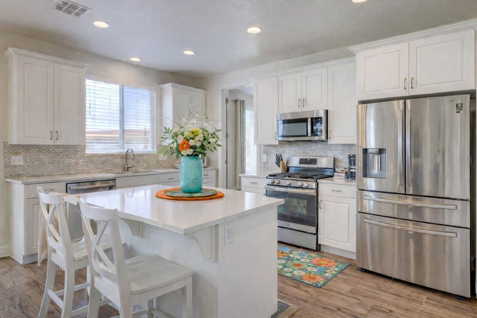 Full stocked kitchen with everything you will need to cook homemade meals