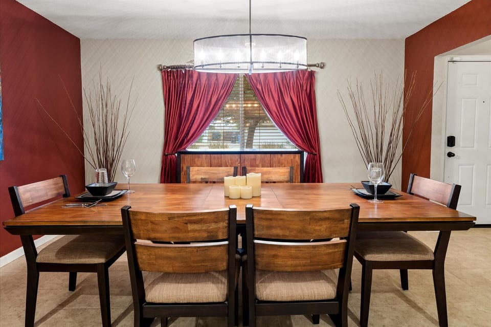 Gather 'round the 6 seater table where laughter and memories are made!