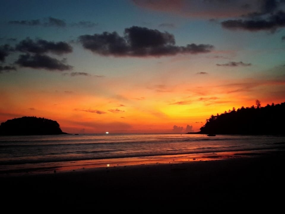 Amazing Sunsets at Nai Harn Beach, just a 7 minute drive away. 