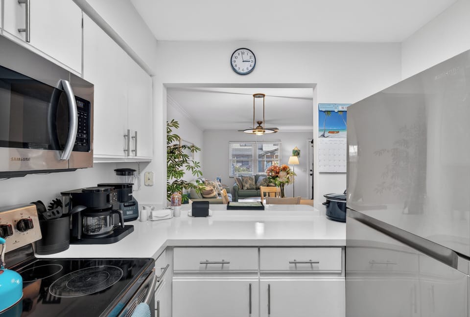 facing out from kitchen 