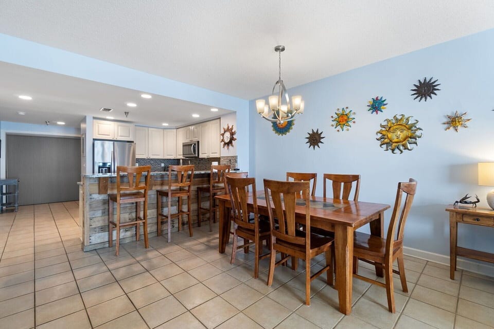 Plenty of sturdy seating for 9 guests