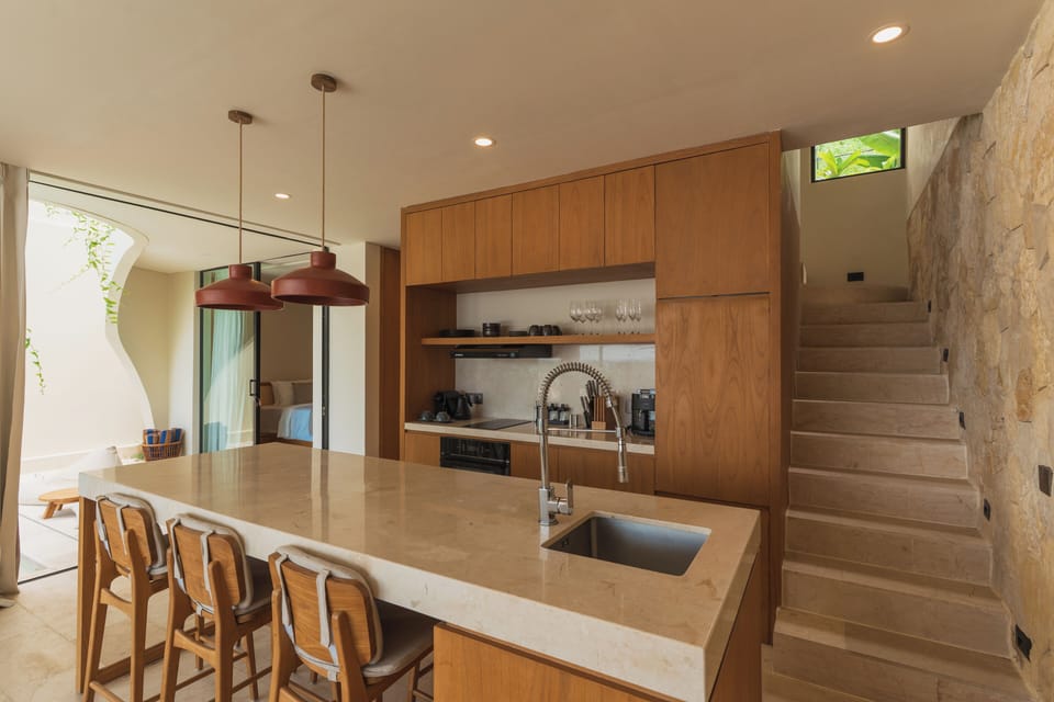 Deluxe Villa, 3 Bedrooms, Private Pool, Pool View | Private kitchen | Fridge, microwave, oven, stovetop