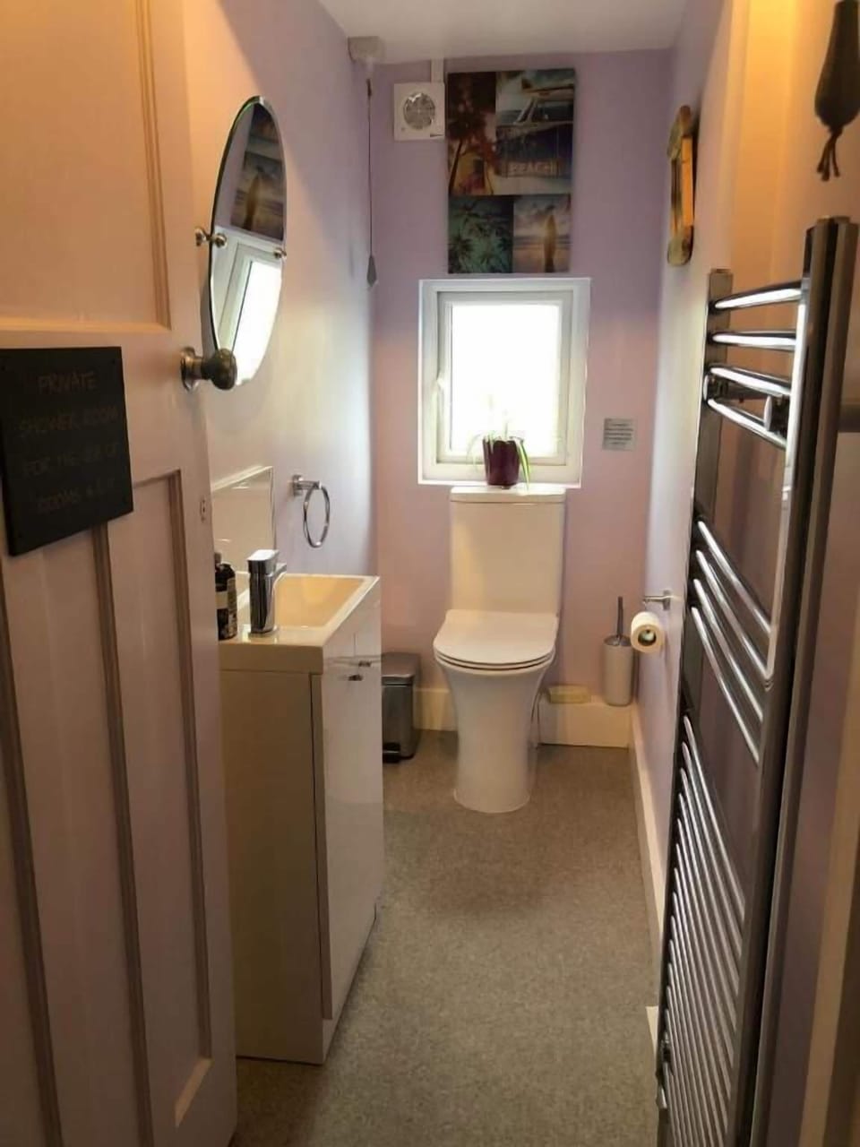 Shower, free toiletries, hair dryer (on request), towels