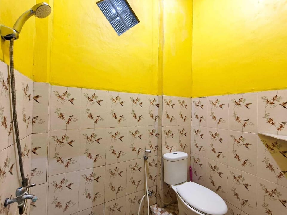 Shower, bidet, towels, soap