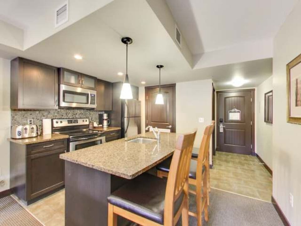 Full kitchen with cooking basics