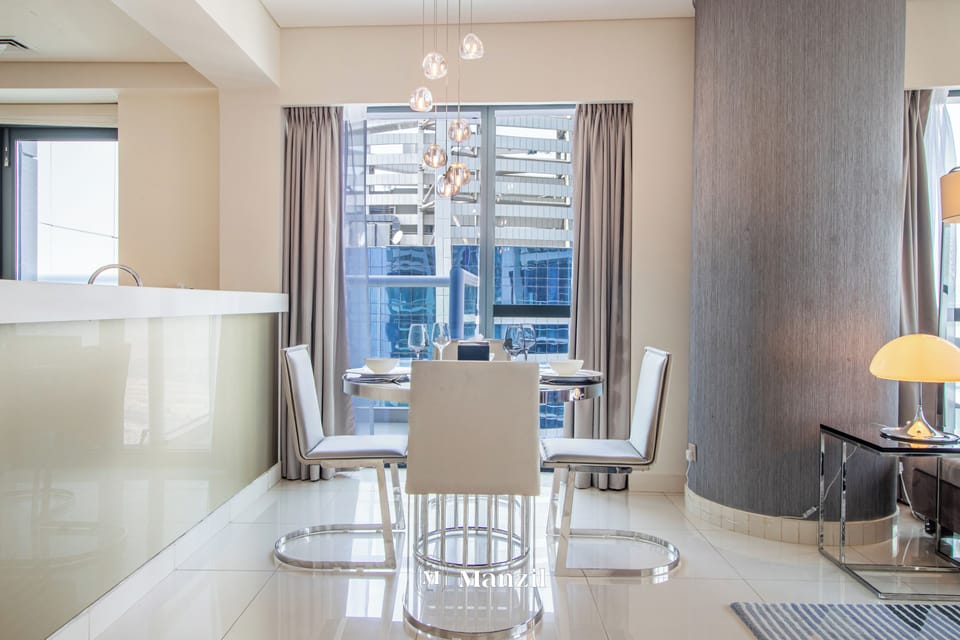 Luxury Apartment, Balcony, City View | Dining