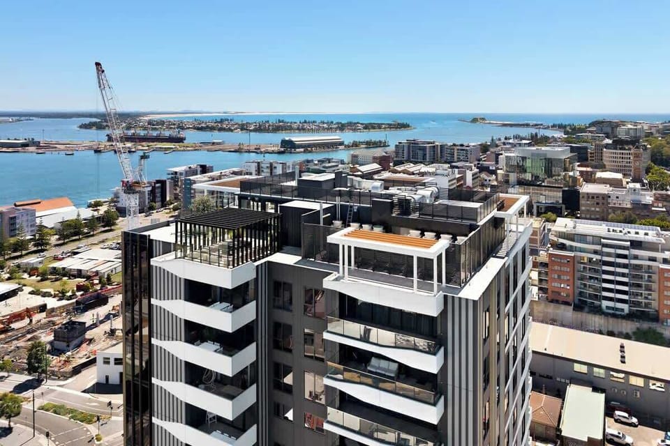 Drone image of the rooftop 