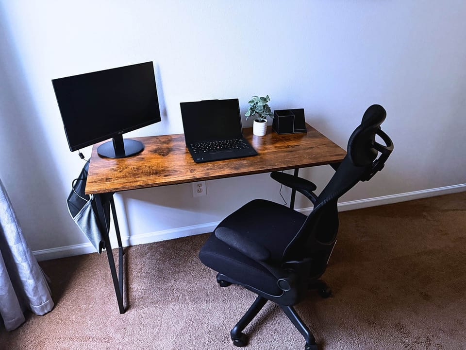 Catch up on emails on the work station