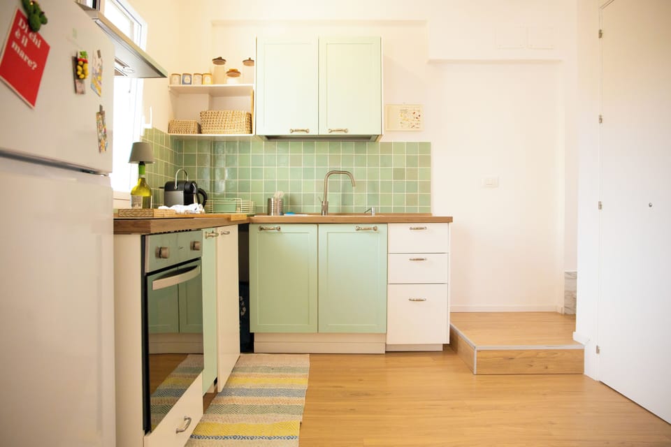 Apartment, Partial Sea View | Private kitchen