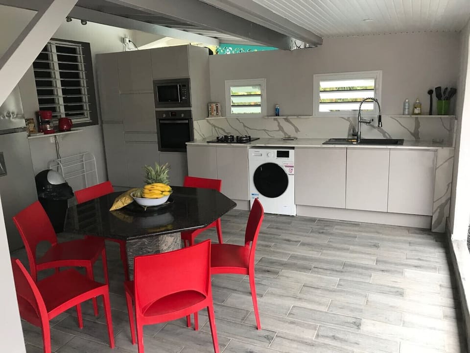 cuisine sur la terrasse