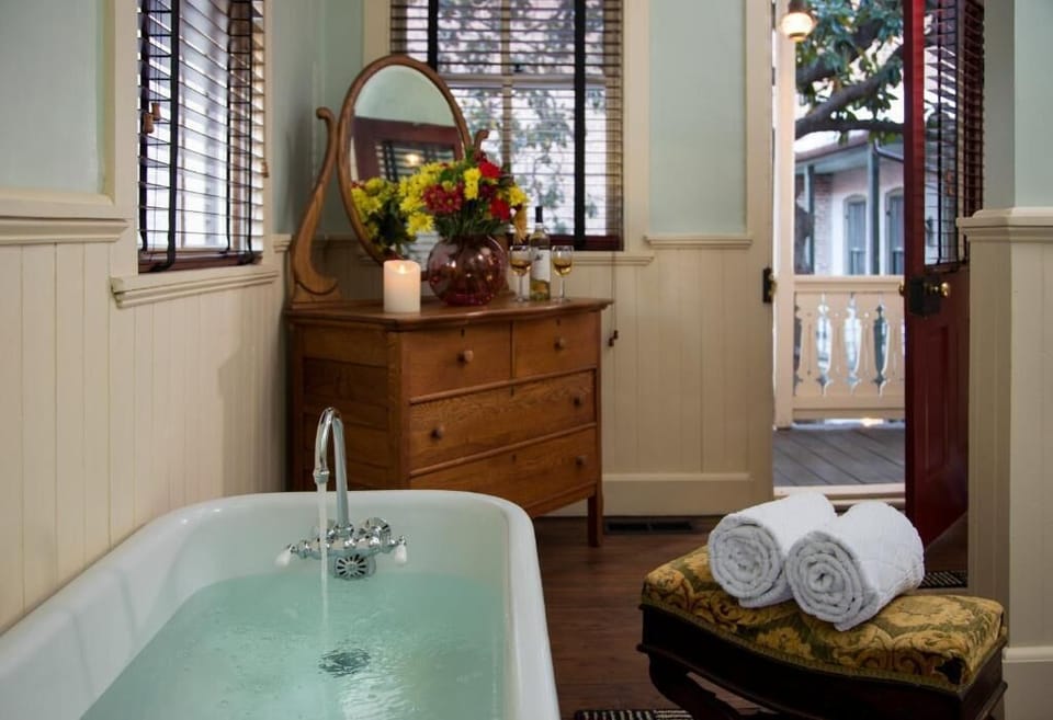 The Letitia Mae Suite | Bathroom | Free toiletries, hair dryer, bathrobes, towels