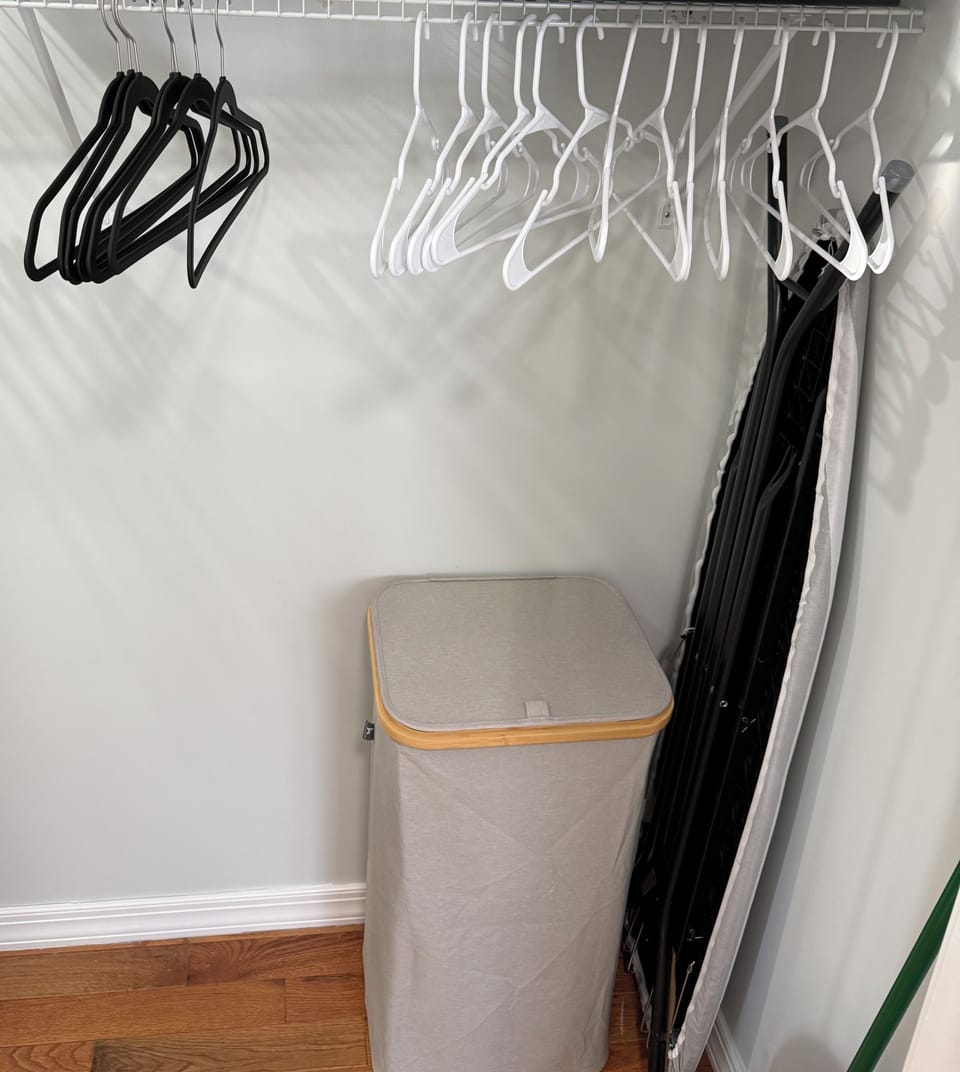 Ironing Board and Linen Hamper 
