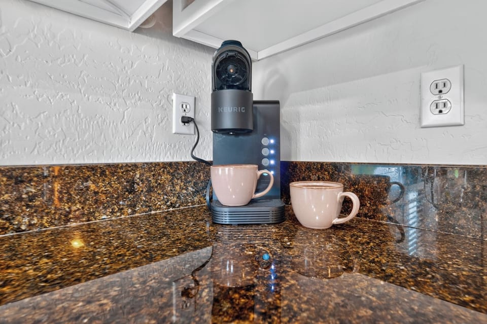 The Keurig machine means hassle-free quality coffee, every morning.