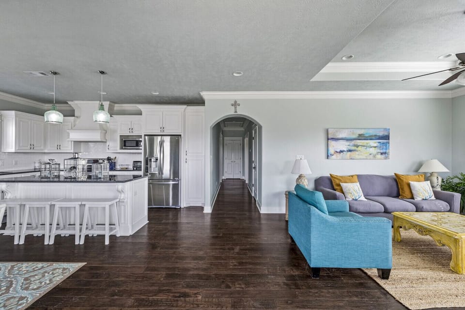 Step inside and feel vacation mode instantly — bright, airy, and beachy-chic.