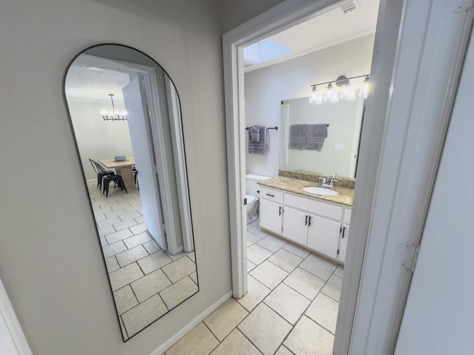 First Floor Master Bath with over-sized Tub