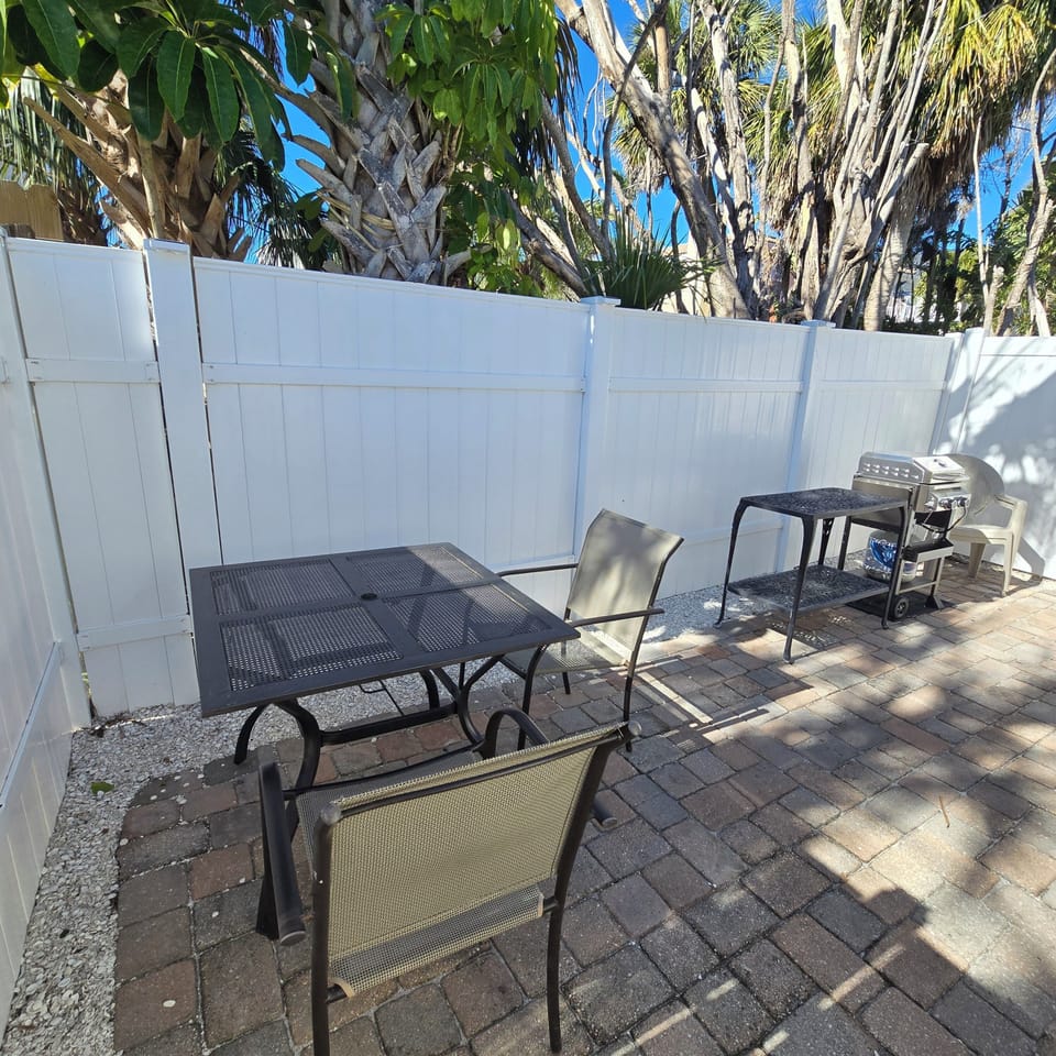 Patio with Furniture and Grill