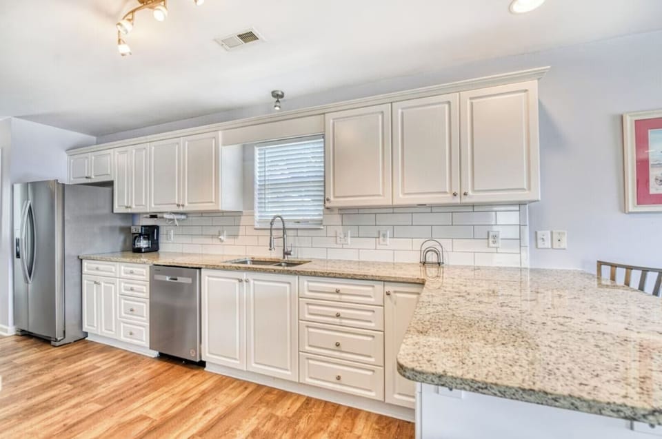 Fully equipped kitchen with modern amenities for effortless cooking