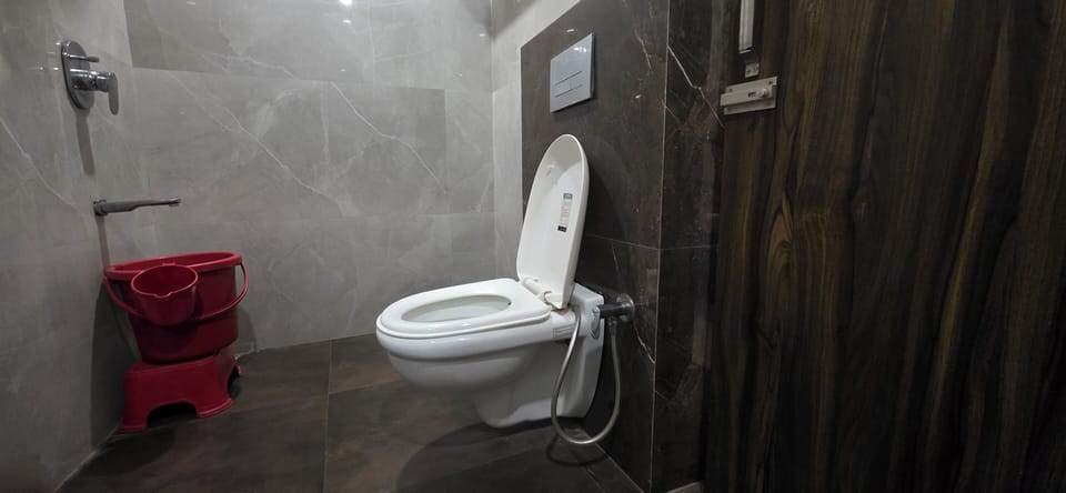 Deluxe Double Room | Bathroom | Shower, towels, soap, shampoo