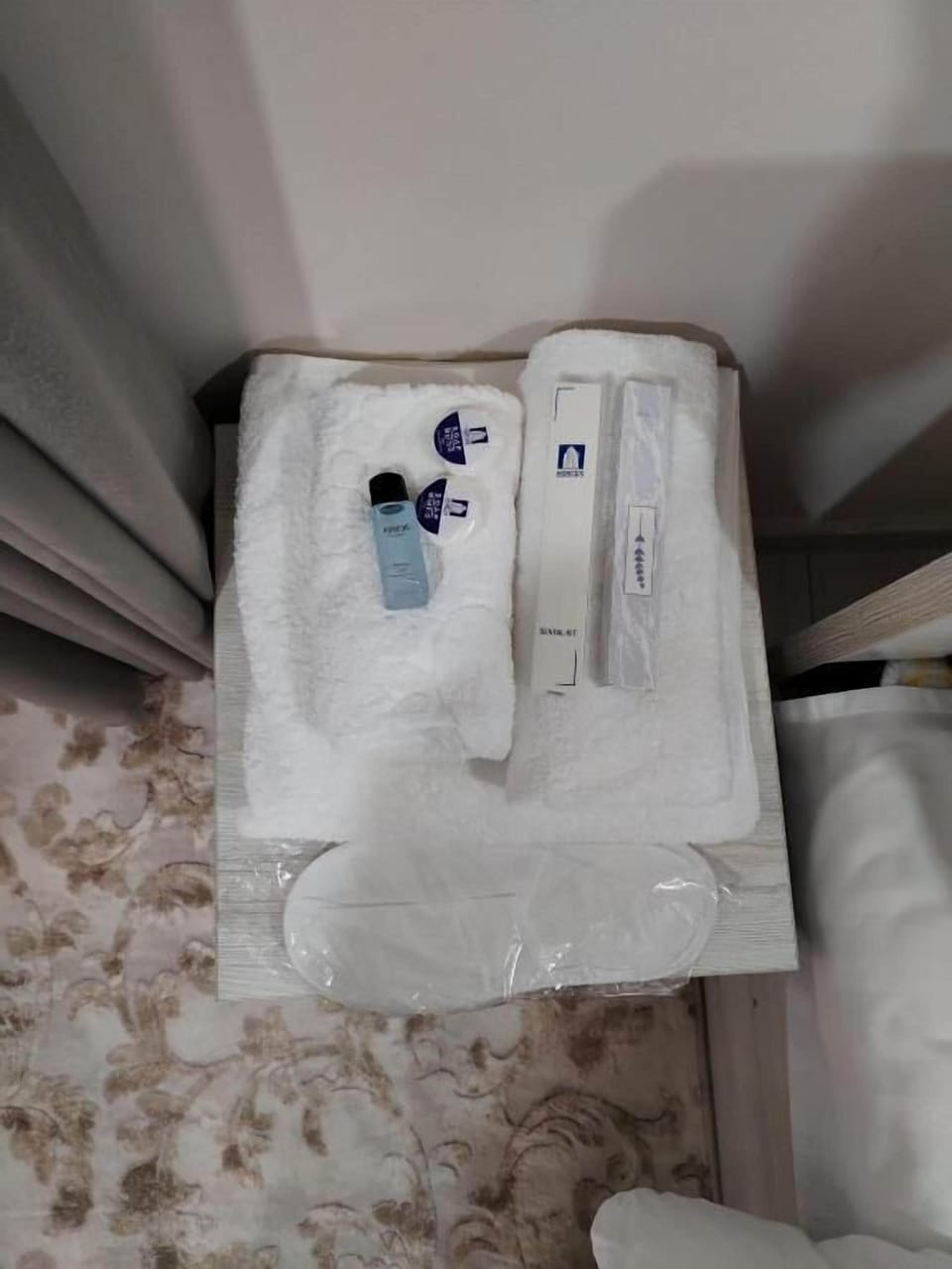 Shower, free toiletries, hair dryer, slippers