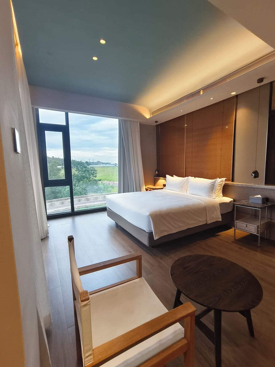 Blackout drapes, soundproofing, iron/ironing board (on request)
