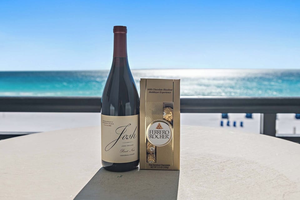 Enjoy some wine while watching the sunset