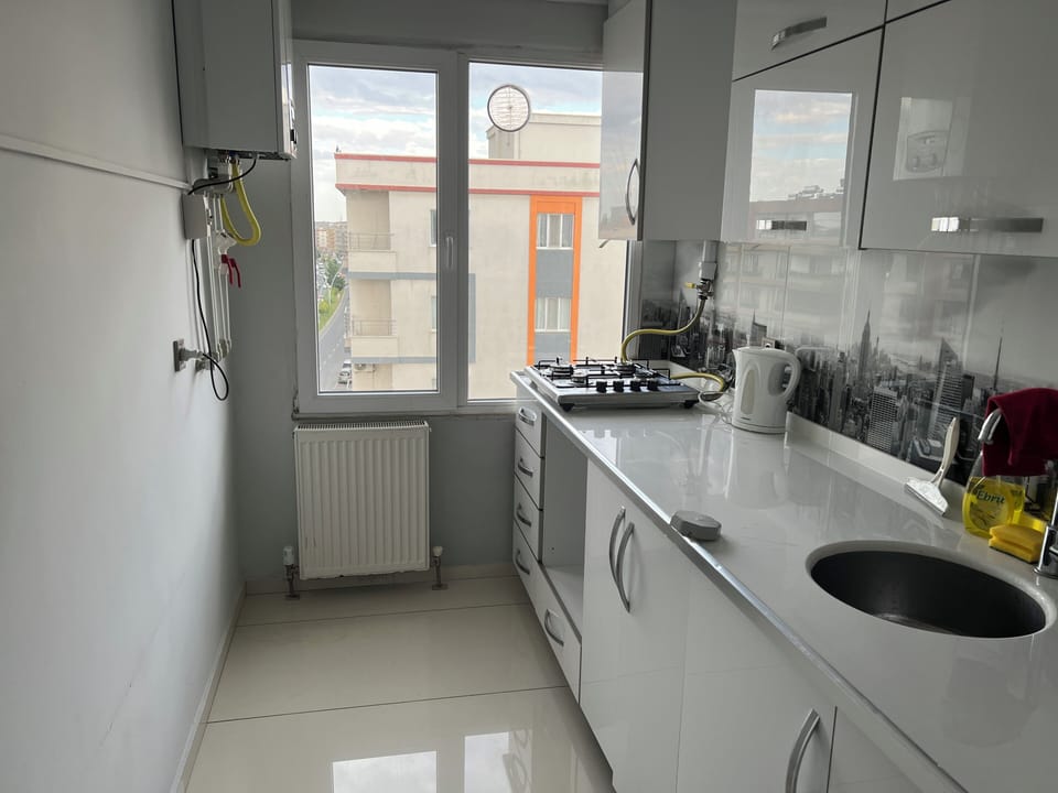 Deluxe Apartment, City View | Private kitchen | Fridge, stovetop, cookware/dishes/utensils