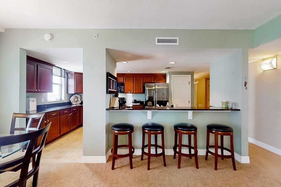 Condo, Multiple Beds, Balcony, Ocean View (Daytona The Golden Leaf Opus Condos ) | Private kitchen