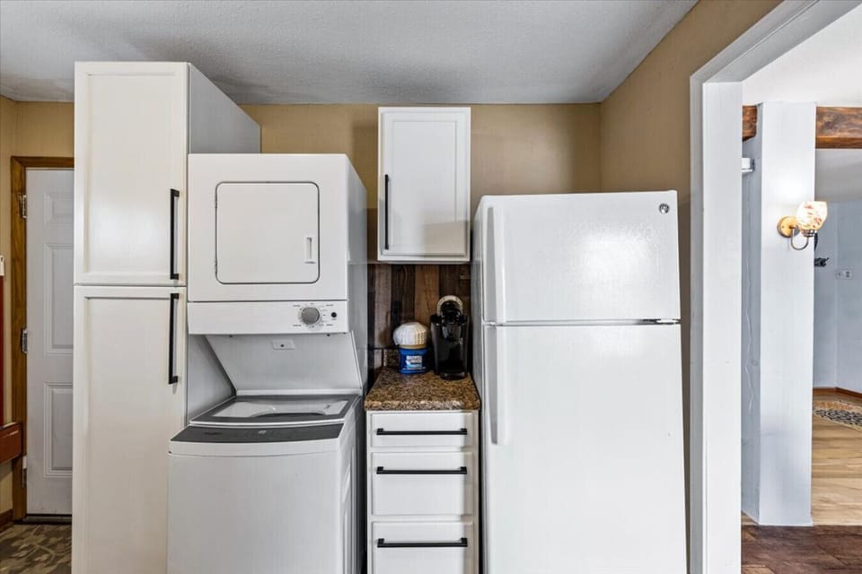 Enjoy the convenience of an in-home washer and dryer