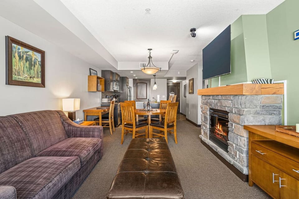 Read your favorite book next to the cozy fireplace.